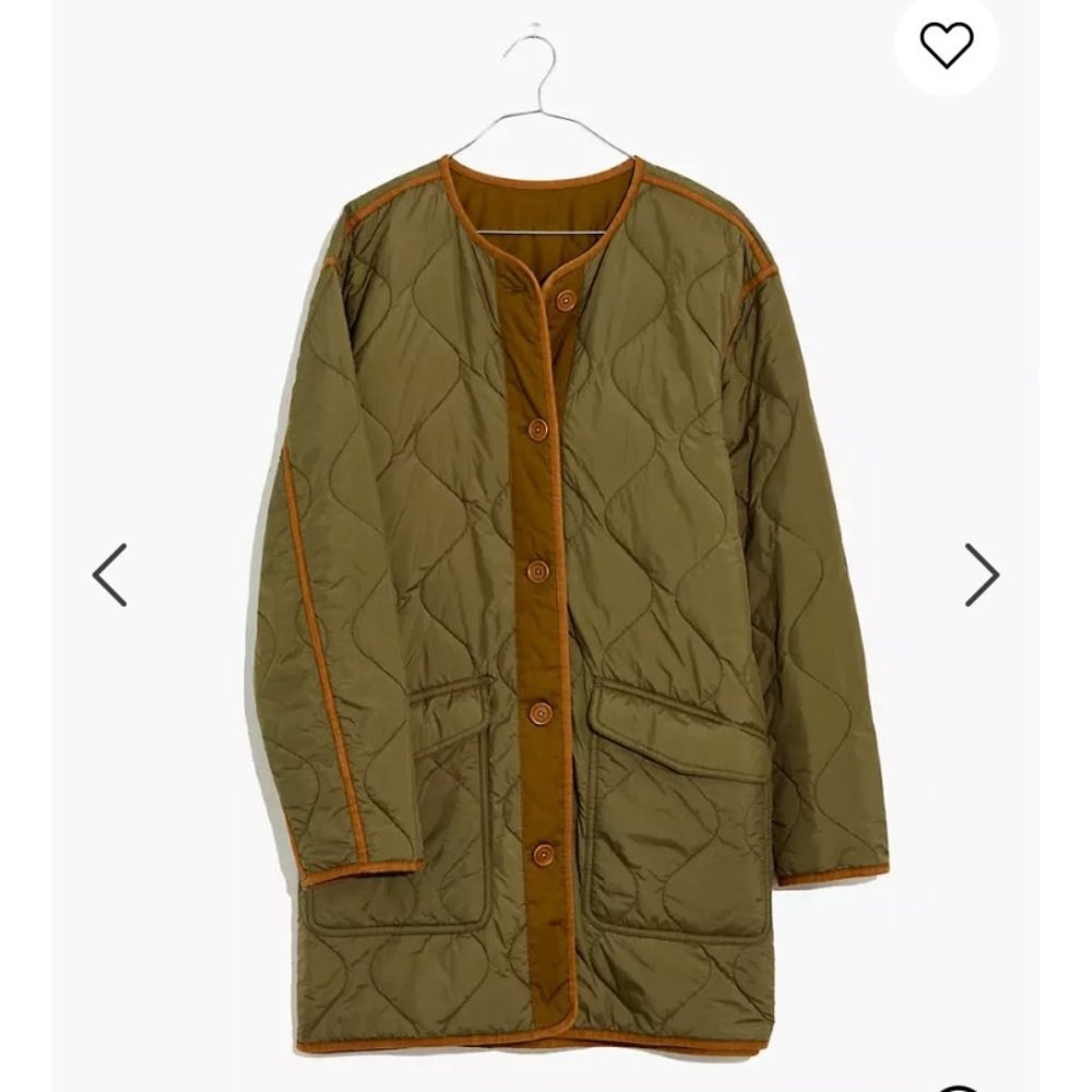 Madewell Reversible Quilted Liner Jacket MA286 XS - Picture 3 of 8
